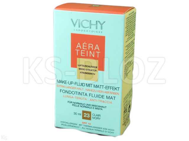 Vichy Aerateint Podkład matujący ivory 23 interakcje ulotka   30 ml