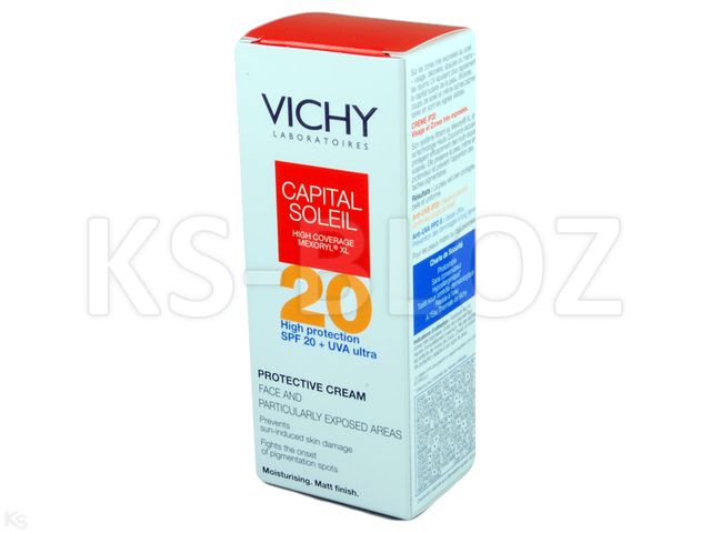 Vichy Capital Soleil Cream ekran ochronny IP 20 interakcje ulotka   50 ml | tuba
