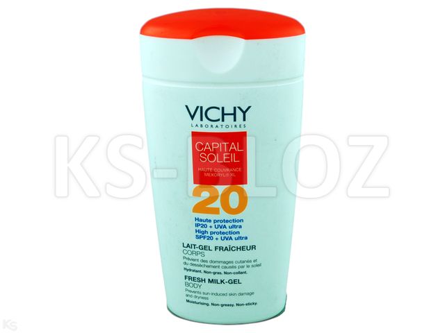 Vichy Capital Soleil Żel-mleczko SPF 20 PPD 8 interakcje ulotka   150 ml
