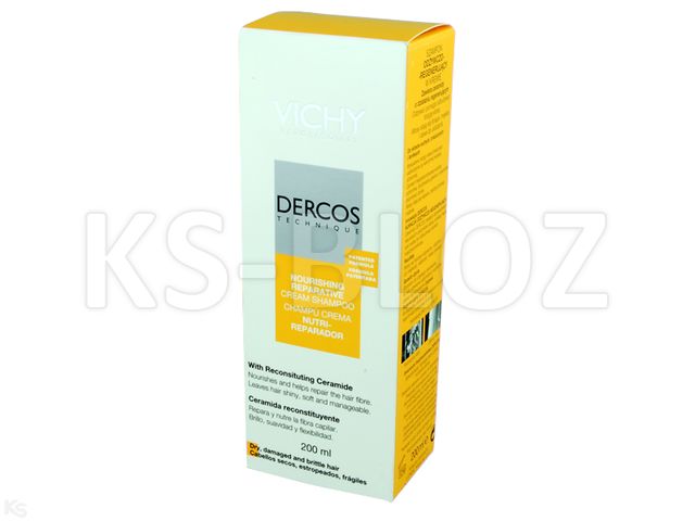 Vichy Dercos Szampon do mycia włosów odżywczo-regenerujący interakcje ulotka szampon  200 ml