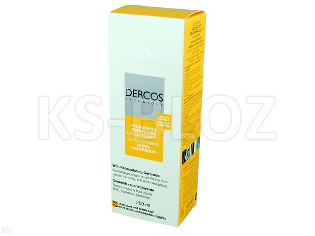 Vichy Dercos Szampon do mycia włosów odżywczo-regenerujący interakcje ulotka   200 ml