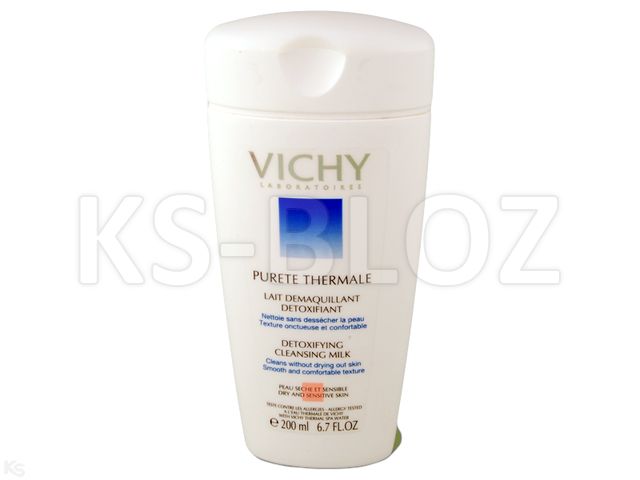 Vichy Detox Purete Thermal Lait do demakijażu cera sucha interakcje ulotka   200 ml