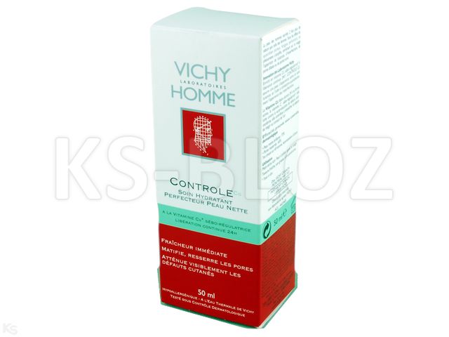 Vichy Homme Controle Gc Krem nawilżający interakcje ulotka krem  50 ml