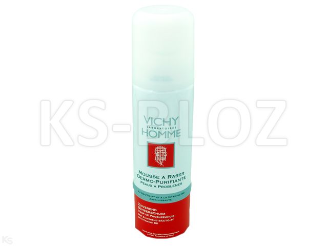 Vichy Homme Pianka do golenia oczyszczająca interakcje ulotka pianka - 200 ml