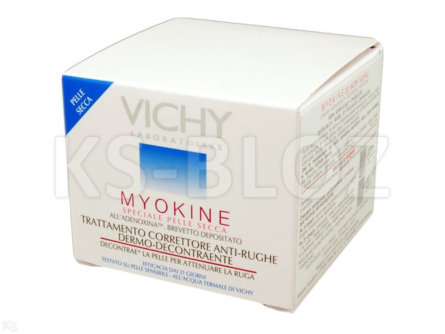 Vichy Myokine Krem korygujący zmarszczki cera sucha interakcje ulotka krem - 50 ml