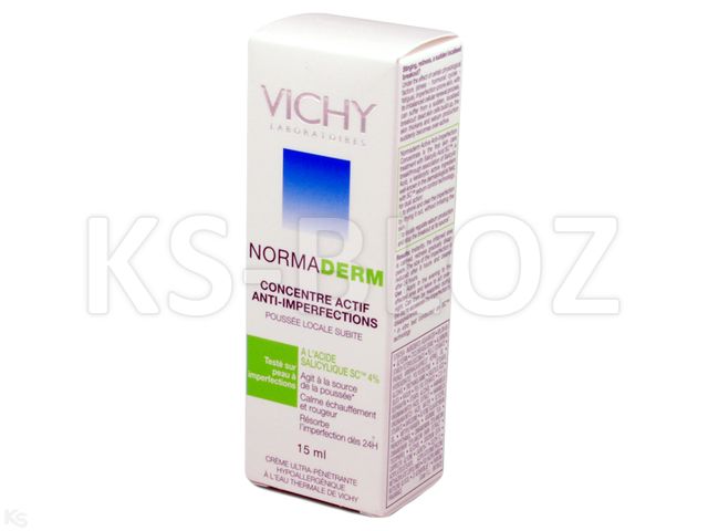 Vichy Normaderm Koncentrat aktywnie zwalczający niedoskonałości skóry interakcje ulotka   15 ml