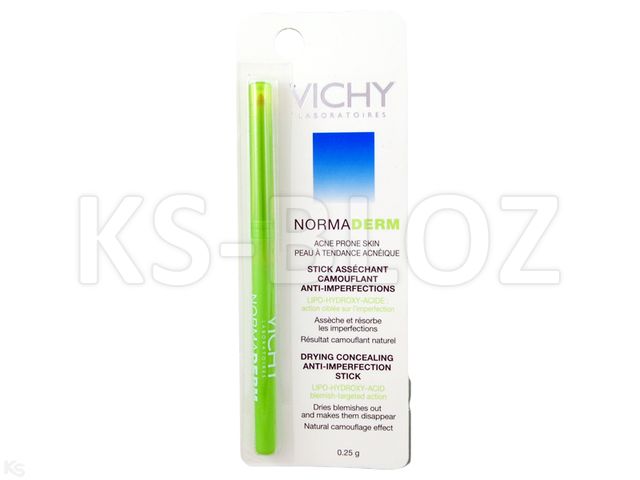 Vichy Normaderm Sztyft wysuszajacy-maskujący interakcje ulotka sztyft  0,25 g