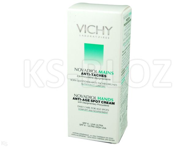 Vichy Novadiol Krem do rąk przeciw przebarwieniom interakcje ulotka   50 ml