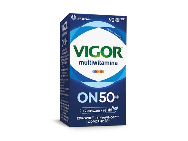 Vigor Multiwitamina On 50+ interakcje ulotka tabletki  90 tabl.