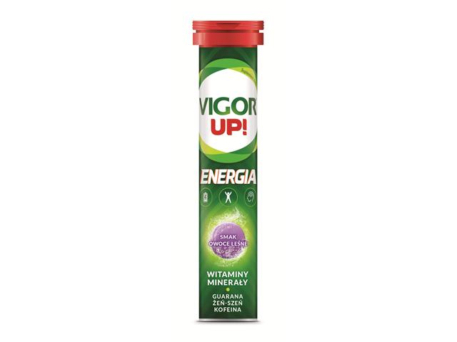 Vigor Up! Energia smak owoce leśne interakcje ulotka tabletki musujące  20 tabl.