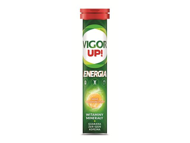 Vigor Up! Energia smak pomarańczowy interakcje ulotka tabletki musujące  20 tabl.