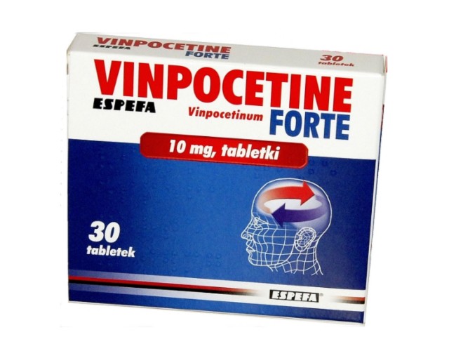 Vinpocetine Espefa Forte interakcje ulotka tabletki 10 mg 30 tabl.