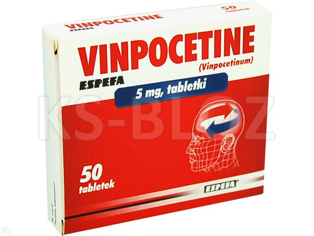 Vinpocetine Espefa interakcje ulotka tabletki 5 mg 50 tabl. | 2 blist.po 25szt.