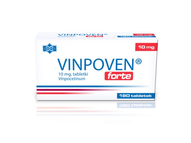 Vinpoven Forte interakcje ulotka tabletki 10 mg 180 tabl.