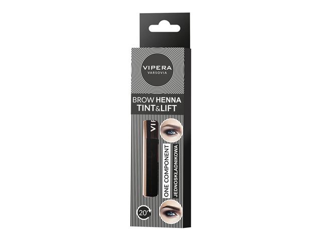 VIPERA TINT&LIFT Henna do brwi jednoskładnikowa, ciemny grafit interakcje ulotka henna - 5 ml