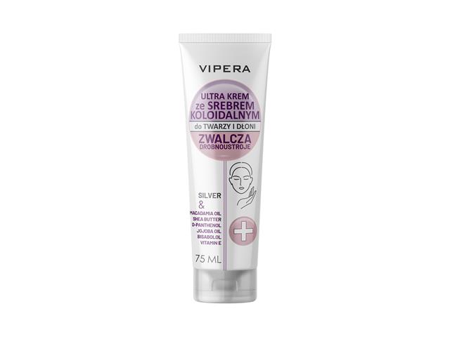 VIPERA ULTRA Krem ze srebrem koloidalnym do twarzy i dłoni interakcje ulotka krem - 75 ml (tub.)