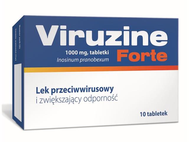 Viruzine Forte interakcje ulotka tabletki 1 g 10 tabl.