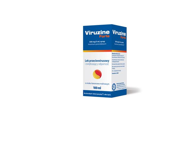 Viruzine Forte interakcje ulotka syrop 500 mg/5ml 100 ml