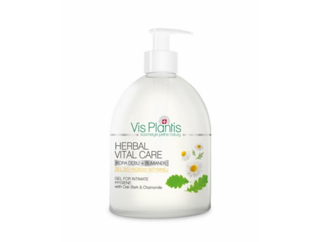 Vis Plantis Herbal Vital Care Żel do higieny intymnej kora dębu + rumianek interakcje ulotka   500 ml