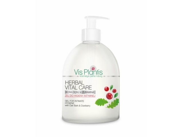 Vis Plantis Herbal Vital Care Żel do higieny intymnej kora dębu + żurawina interakcje ulotka żel  500 ml