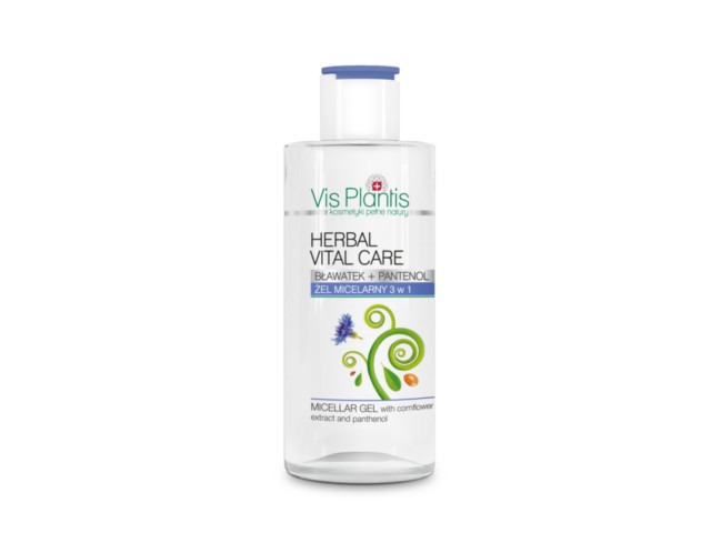 Vis Plantis Herbal Vital Care Żel micelarny bławatek, pantenol 3w1 interakcje ulotka żel  150 ml