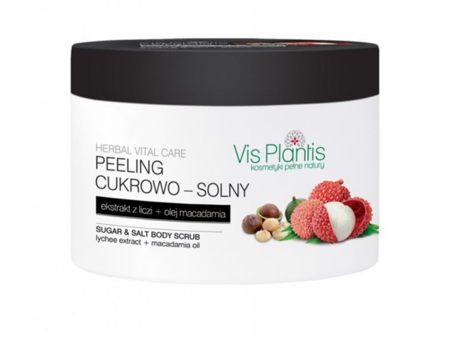 Vis Plantis Peeling cukrowo-solny liczi + olej macadamia interakcje ulotka peeling  200 ml