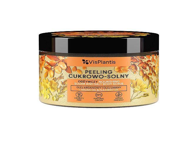 Vis Plantis Peeling cukrowo-solny odżywczy z olejem arganowym i olejem lnianym interakcje ulotka peeling - 350 g