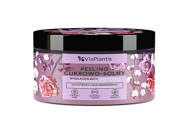 Vis Plantis Peeling cukrowo-solny wygładzający z olejem z róży i olejem bawełnianym interakcje ulotka peeling - 350 g