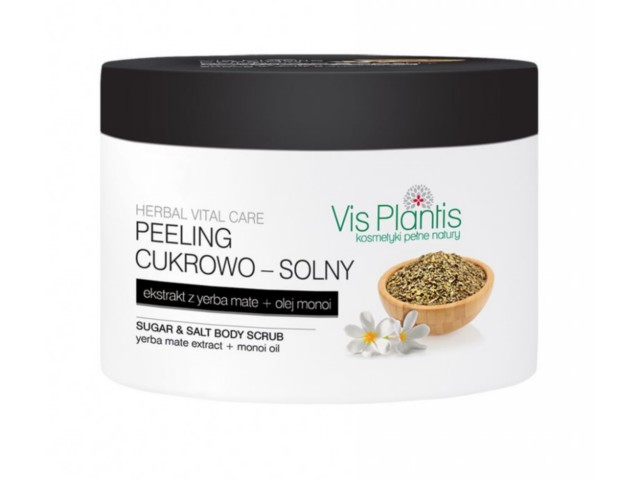 Vis Plantis Peeling cukrowo-solny yerba mate + olej monoi interakcje ulotka peeling  200 ml