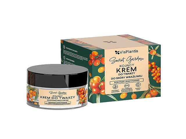 Vis Plantis Secret Garden Krem do twarzy kojący do skóry wrażliwej rokitnik i niacynamid interakcje ulotka   50 ml