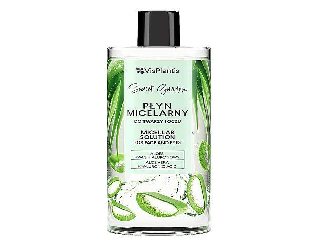 Vis Plantis Secret Garden Płyn micelarny do twarzy i oczu aloes, kwas hialuronowy interakcje ulotka płyn  500 ml