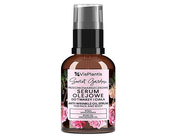 Vis Plantis Secret Garden Serum olejowe przeciwzmarszczkowe do twarzy i ciała z olejem różanym interakcje ulotka olejek - 30 ml