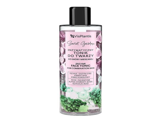 Vis Plantis Secret Garden Tonik enzymatyczny do twarzy do skóry mieszanej interakcje ulotka tonik  200 ml