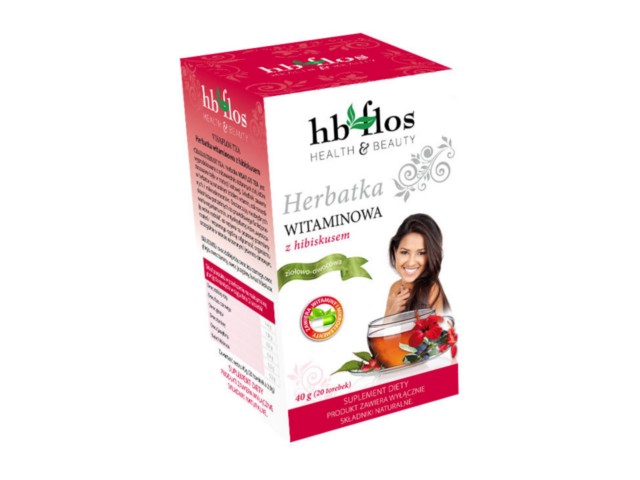Visaflos Tea Herbatka witaminowa z hibiskusem interakcje ulotka herbata 2 g 20 toreb. po 2 g