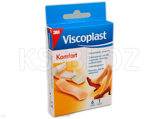 Viscoplast Komfort Plastry-zestaw 72 x 25 mm interakcje ulotka   6 szt.