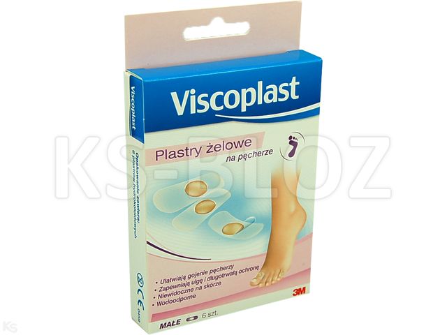 Viscoplast Plastry żelowe na pęcherze małe interakcje ulotka   6 szt.