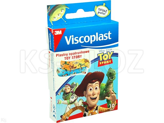 Viscoplast Toy Story Plaster dla dzieci z tatuażem interakcje ulotka plaster  10 szt.