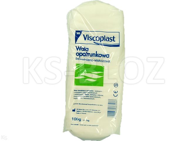 Viscoplast Wata opatrunkowa bawełniano-wiskozowa interakcje ulotka  - 100 g