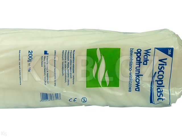 Viscoplast Wata opatrunkowa bawełniano-wiskozowa interakcje ulotka  - 200 g