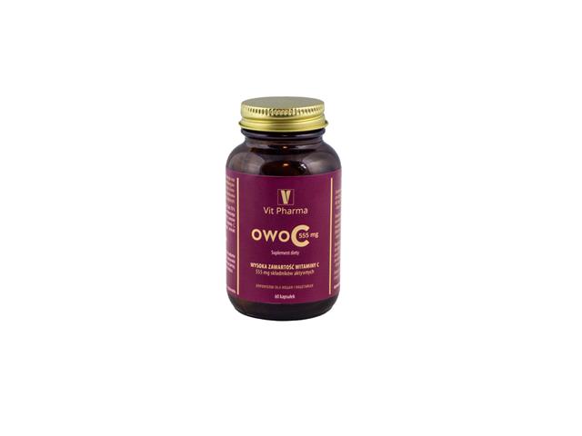 VIT PHARMA OwoC 555mg interakcje ulotka kapsułki - 60 kaps.
