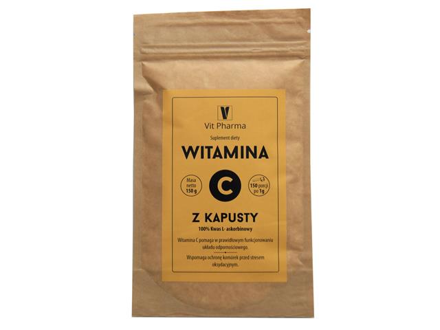 VIT PHARMA Witamina C z kapusty interakcje ulotka proszek  150 g