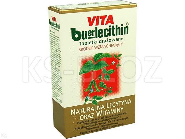 Vita Buerlecithin interakcje ulotka tabletki drażowane  36 tabl.