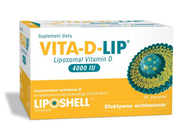 Vita-D-Lip Liposomal Vitamin D 4000 IU interakcje ulotka saszetka - 30 sasz.