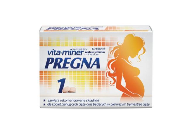 Vita-Miner Pregna interakcje ulotka tabletki - 60 tabl.