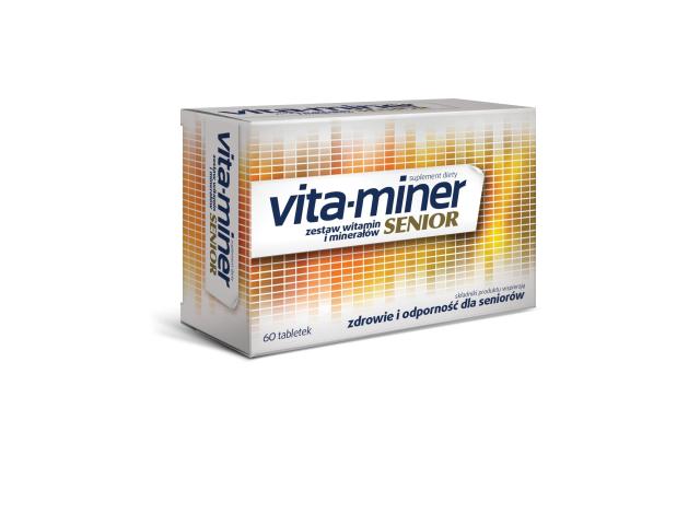 Vita-Miner Senior (Acti Vita-Miner Senior) interakcje ulotka tabletki  60 tabl.