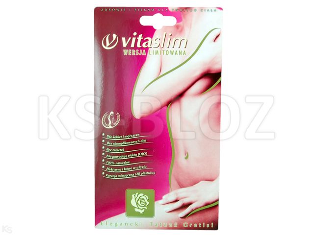 VITA SLIM Plasterki wyszczupl. interakcje ulotka plaster - 28 szt.