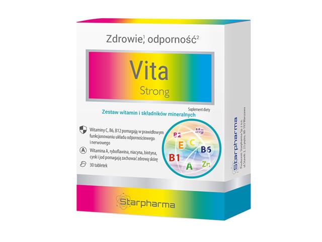 Vita Strong interakcje ulotka tabletki - 30 tabl.