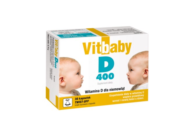 Vitababy D 400 interakcje ulotka kapsułki twist-off  30 kaps.