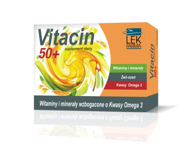 Vitacin 50+ interakcje ulotka kapsułki  30 kaps.