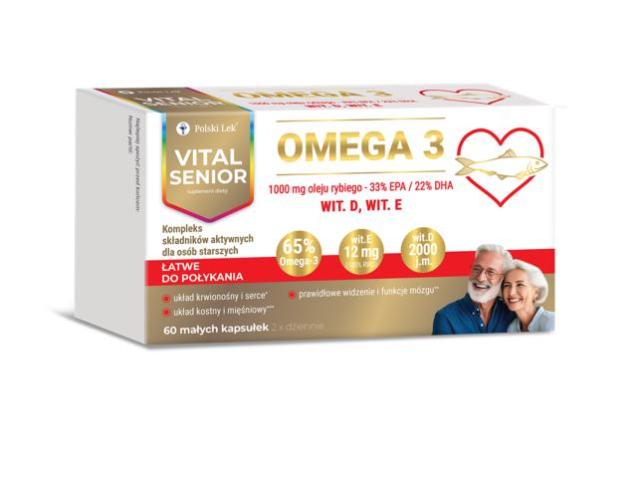 Vital Senior Omega 3 interakcje ulotka kapsułki miękkie - 60 kaps.